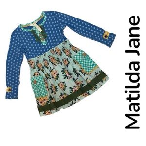 Matilda Jane Blue and Green Floral Dress